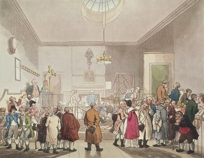 The Betting Post by T. and Pugin Rowlandson